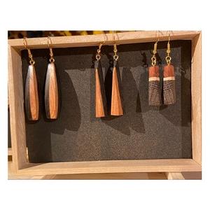 Pendientes de gota de madera de aleación de moda bohemia de alta calidad, joyería para mujer, joyería para Oreja De exportador y fabricante indio - Product Image 1