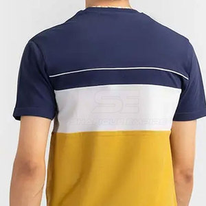 Camisetas de algodón 100% informales para hombre con logotipo personalizado OEM, camisetas de manga corta de secado rápido transpirables de corte holgado de alta calidad, precio al por mayor 2025 - Product Image 4