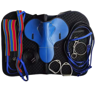 Selle d'équitation anglaise brevetée, durable et écologique, personnalisable (couleur, logo, tailles), pour usage intérieur/extérieur
