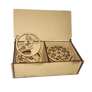 Adornos Navideños de Madera Hechos a Mano, Juego de 3 Campanas Colgantes para Árbol de Navidad, Rojo, Verde y Naranja - Product Image 5