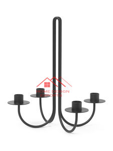 Centre de table pour mariage, chandelier en métal et cristal pour la décoration de la maison, vente en gros, grand chandelier doré - Product Image 6