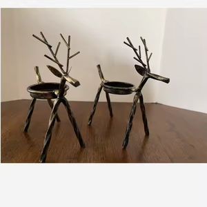 Candelabros votivos de metal de alta calidad para luz de té para decoración navideña y regalos de festivales - Product Image 3