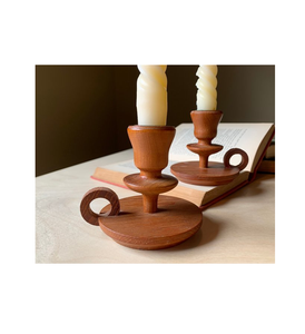 Pots à bougies en bois décoratifs de luxe Décorations de Noël Décor éclaircissant titulaire coeur design à sous votre budget - Product Image 3