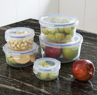 Ronde Plastic Voedsel Container Food Grade Bpa Gratis Hoge Kwaliteit Ronde Container Plastic Deli Voedsel Opslag Containers Te Koop