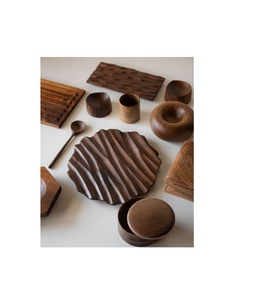 Eco friendly wooden <b>coaster</b> made from reclaimed wood with rustic finish ideal for farmhouse kitchen decor - Product Image 1