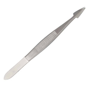 Pince chirurgicale manuelle en acier inoxydable de haute qualité avec design droit pour l'extraction d'éclats, idéale pour les hôpitaux, les soins intensifs et les cliniques. - Product Image 5