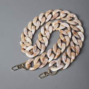 Chaîne à gros maillons en résine, motif marbré épais fait main, écologique, motif tourbillon, poignée de sac à main, accroche-sac à main, accessoires pour sac fourre-tout, mur - Product Image 6