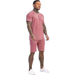 Bon marché Prix d'usine Ensemble court d'été pour hommes Costume complet Vente en gros Hommes Type d'uniforme Ensemble de costume court Unisexe Slim Fit 2pcs Costumes - Product Image 3