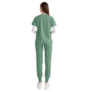 Costume de gommage en coton 100% sur mesure fabriqué en usine à vendre manches courtes vêtements de travail d'hôpital médical gommage d'allaitement - Product Image 4