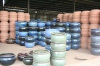 Grosir pot bunga mosaik terakota gaya Eropa dan penanam ramah lingkungan untuk Dekorasi Rumah & Taman