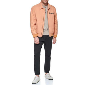 Vestes d'hiver imperméables pour hommes de la rue principale, vestes bomber en toile avec fermeture éclair, service OEM pour vêtements personnalisés, prix bas - Product Image 2