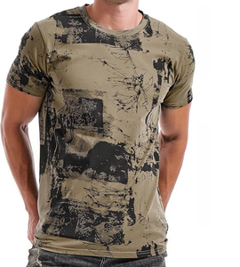 T-shirt imprimé à manches courtes pour hommes, style Hipster Hip Hop - Product Image 1