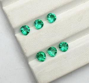 La mejor Esmeralda hidrotermal en forma de corazón laboratorio colombiano cultivado facetado 11 mm 12 mm 13 mm 14 mm 15 mm para joyería May Birthstone - Product Image 2