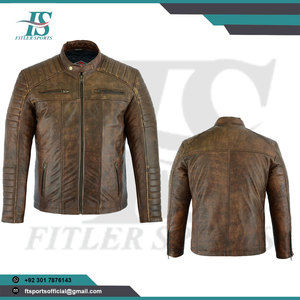 Wholesale <b>Men's</b> <b>Leather</b> Biker <b>Jacket</b> | Slim Fit Genuine or PU <b>Leather</b> Motorcycle Coat | Custom Logo Outerwear Supplier - Product Image 3
