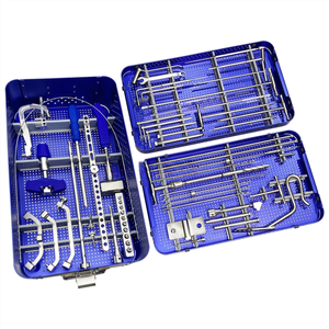 ชุดเครื่องมือผ่าตัดกระดูกสแตนเลสแบบแมนนวลสำหรับใส่รากฟันเทียมในกระดูก พร้อมเครื่องมือยึดตรึงแบบอินเตอร์ล็อค สำหรับกระดูกต้นขาและกระดูกหน้าแข้ง - Product Image 3