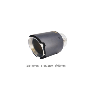 Terminal rond id 60mm en acier inoxydable noir - Product Image 1