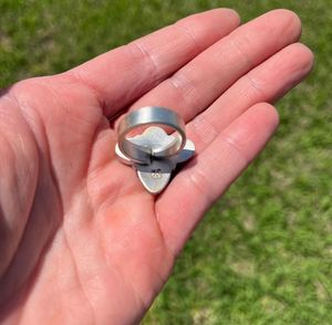 <b>Adjustable</b> <b>Sterling</b> Cluster <b>Ring</b> for Women Dainty <b>Silver</b> Jewelry Thoughtful Gift Handmade Statement Piece - Product Image 4