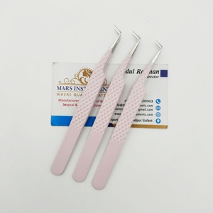Pince à épiler pour extensions de cils rose clair à 90 degrés Marque privée Pince à épiler de haute qualité - Product Image 3