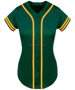 ชุดกีฬาแบบติดกระดุมสำหรับผู้หญิงเสื้อเบสบอลระบายอากาศได้ดีและเสื้อซอฟต์บอลสำหรับนักกีฬาที่ใช้งานอยู่ - Product Image 1