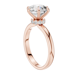 แหวนเพชรทรงกลม 2.15 กะรัต สำหรับผู้หญิง VVS-VS EF CVD ทอง 18KT, 14KT, 10KT และเงิน 925  ทองชมพู, ทองเหลือง, ทองขาว - Product Image 5
