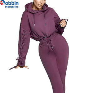 Chándal de entrenamiento de dos piezas decorado con estilo Teasel para mujer, pantalón de Jogger con capucha y diseño frontal Teasel, nueva tendencia de invierno - Product Image 5