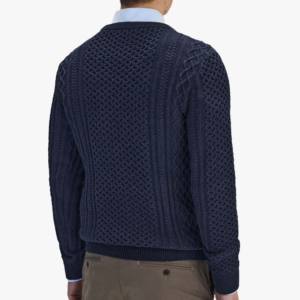 Suéter de Punto Cálido y Transpirable de Alta Calidad OEM, Talla Grande, Fibra de Bambú, Primavera, TWINSET 240g, Suéteres para Hombre - Product Image 6