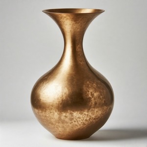 Jarrón de diseñador NobleVibe, jarrón de Metal de diseño con acabado de bronce alto Opulent Grace, exquisito acento hecho a mano para decoración del hogar - Product Image 3