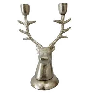 Support de bougie au design moderne pour la décoration de mariage et de fête, bougeoir en verre et en fer de qualité supérieure, noir - Product Image 4