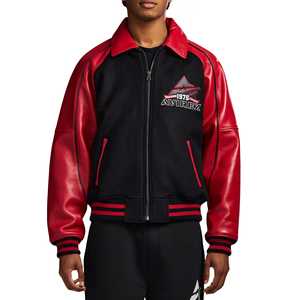 Veste en cuir pour homme professionnelle Avirex, haute qualité, design haut de gamme, marque privée, approvisionnement ODM, tissu uni teint, tissé - Product Image 4