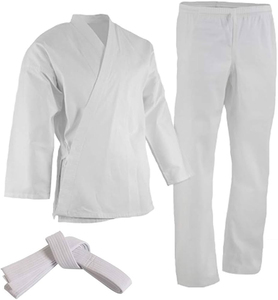 Combinaison d'entraînement de karaté confortable, uniforme traditionnel d'arts martiaux, 100% coton, léger, respirant, extensible - Product Image 6