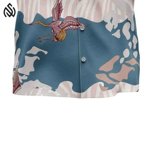 แฟชั่น2025ชุดเสื้อฮาวายพิมพ์ลายดอกไม้แขนสั้นลำลองชายหาดสำหรับผู้ชายเสื้อออกแบบเองได้สำหรับฤดูร้อน - Product Image 6