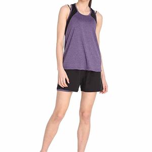 Venta al por mayor de camisetas sin mangas transpirables para mujer con tejido de secado rápido personalizable Oem Odm suministro de fábrica perfecto para Yoga correr gimnasio - Product Image 6