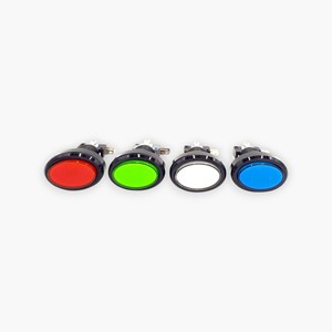 Botón Pulsador Ovalado para Arcade con Luz LED y Microinterruptor, Juego de 4 Colores, 12V, 10 Millones de Ciclos - Product Image 3