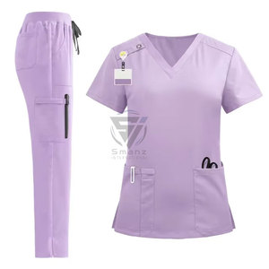 Blouses chirurgicales d'hôpital, uniformes d'infirmières, vêtements de travail pour le secteur de la santé, motif personnalisable, polyester et coton, unisexe, toutes saisons - Product Image 4