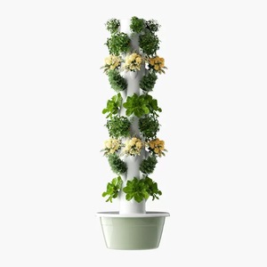 Système de culture <span class=keywords><strong>hydroponique</strong></span> en <span class=keywords><strong>tour</strong></span> agricole 30L pour la culture verticale de fraises, laitues et tomates - Product Image 3