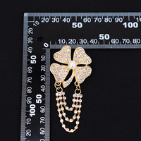 Fantaisie Cristal Strass Charme Broche Bouquet Fleur Broche pour Dames Chaussures Boucles et Manteau Strass Gland Broche