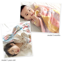 [Vente en gros HIORIE GNOok Couverture d'emmaillotage en gaze à double couche 100% coton Respirant Lavable Bas quantité minimale de commande Cheval Rose Fabriqué au Japon