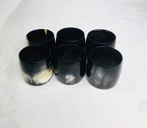 Anneaux de serviette en corne polie brillante HF Crafts, écologiques, durables, modernes, luxueux, de haute qualité, décorations de mariage sophistiquées - Product Image 3