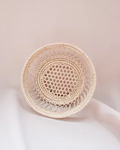 Handmade Round Rattan Serving <b>Bowl</b> Premium Quality Food <b>Bowl</b> for Hotels and Restaurants Affordable Price OEM Available - Product Image 5