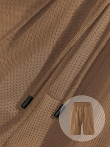 Pantalones cortos deportivos informales holgados ultrafinos de marca de moda para hombre, pantalones cortos de seda helada de verano con diseño impreso y bordado con logotipo personalizado OEM 2025 - Product Image 4