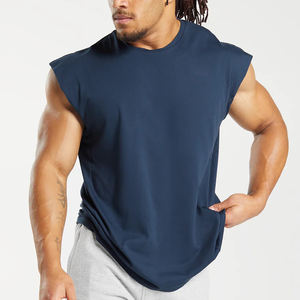 Débardeur de sport pour hommes de haute qualité 3D respirant tricoté Fitness musculation Singlet Logo personnalisé entraînement Stringer solide - Product Image 4