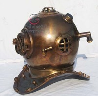 Casque de plongée sous-marine moderne en fer électroplaqué, décoration d'intérieur sur le thème de la mer profonde pour Halloween, fait main, haute qualité, 7 kg, Tanishka