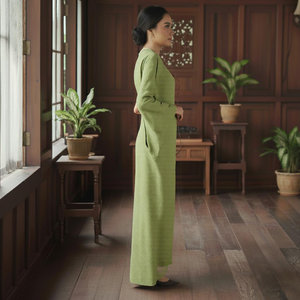 2025 Modest Vintage Embroidered Kebaya <b>Cardigan</b> Eco-Friendly Geometric Pattern Printed Cey Crepe Ironless Ready Stock - Product Image 2