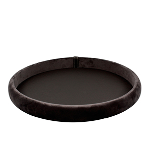 Plateau En Bois Avec Cuir Noir Monté Maison Et Hôtel Table Accessoires Décoratifs Plateau De Service Fournisseur En Gros Indien - Product Image 3