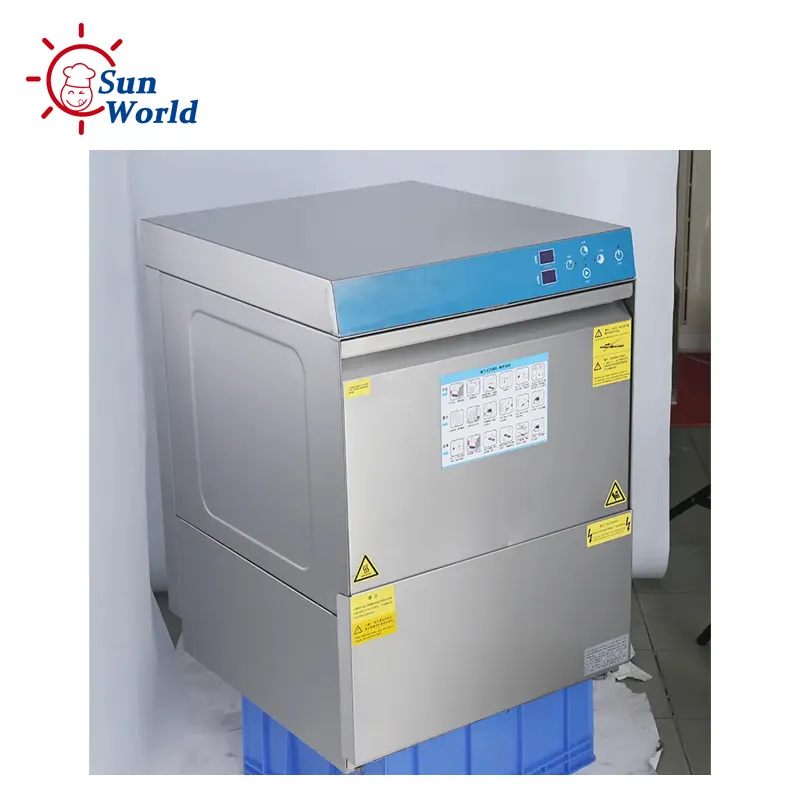 Automatische professionelle Untertreib-Geschirrwaschanlage industrielle Geschirrwaschanlage Kapuzentyp Glas-Wäsche-Waschmaschine