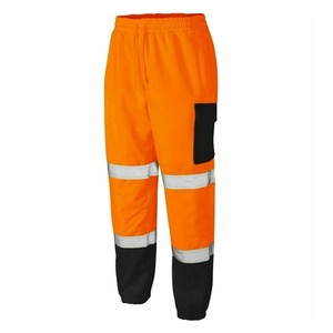 Pantalon de travail léger en coton avec bandes réfléchissantes haute visibilité Construction respirante Pantalon cargo extérieur - Product Image 6