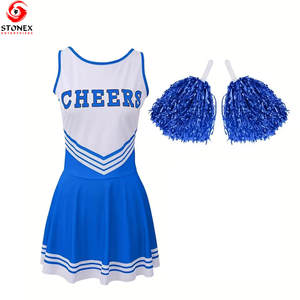 Ensembles d'uniformes de cheerleading pour femmes en gros à bas prix, design personnalisé, 100% polyester, logo et couleurs personnalisés - Product Image 1