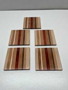 New Arrival Classic Eco-Friendly Wood <b>Coaster</b> <b>Set</b> of 4 Pcs with Custom Color and Shape - Product Image 6