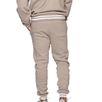 Tenue de jogging Tech en polaire personnalisée de haute qualité pour hommes, taille XXL, vêtements de sport légers et respirants pour l'hiver, survêtement à rayures unies