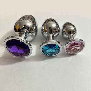 One.wish.health.care <b>Butt</b> <b>Plug</b> Jeweled High Quality Stainless Steel Sex Toy Adults BDSM Anal <b>Plug</b> <b>Set</b> - Product Image 4